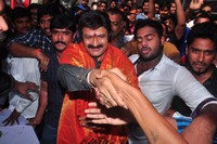 Balakrishna Watches Lion Movie at Bramaramba Theatre